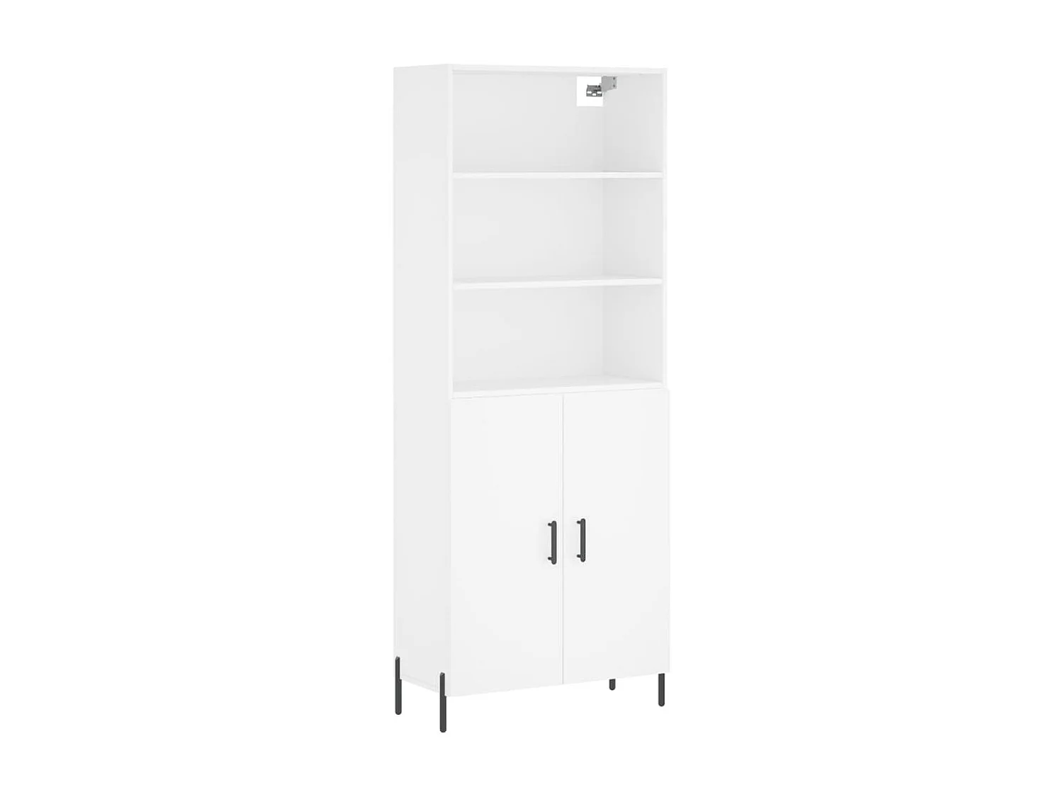 Aparador alto 69,5x34x180 cm derivados de madeira branco PT715159