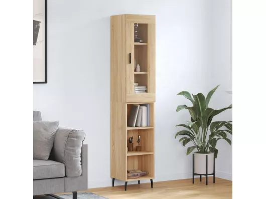 Kauf Unique Highboard,Kommode Sonoma-Eiche 34,5x34x180 cm Holzwerkstoff -gkd634361