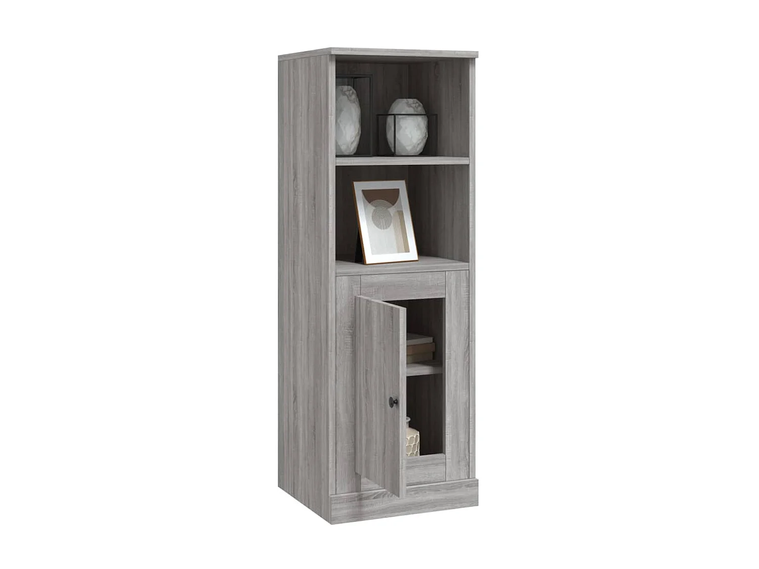 Highboard,Kommode Grau Sonoma 36x35,5x103,5 cm Holzwerkstoff -gkd671813