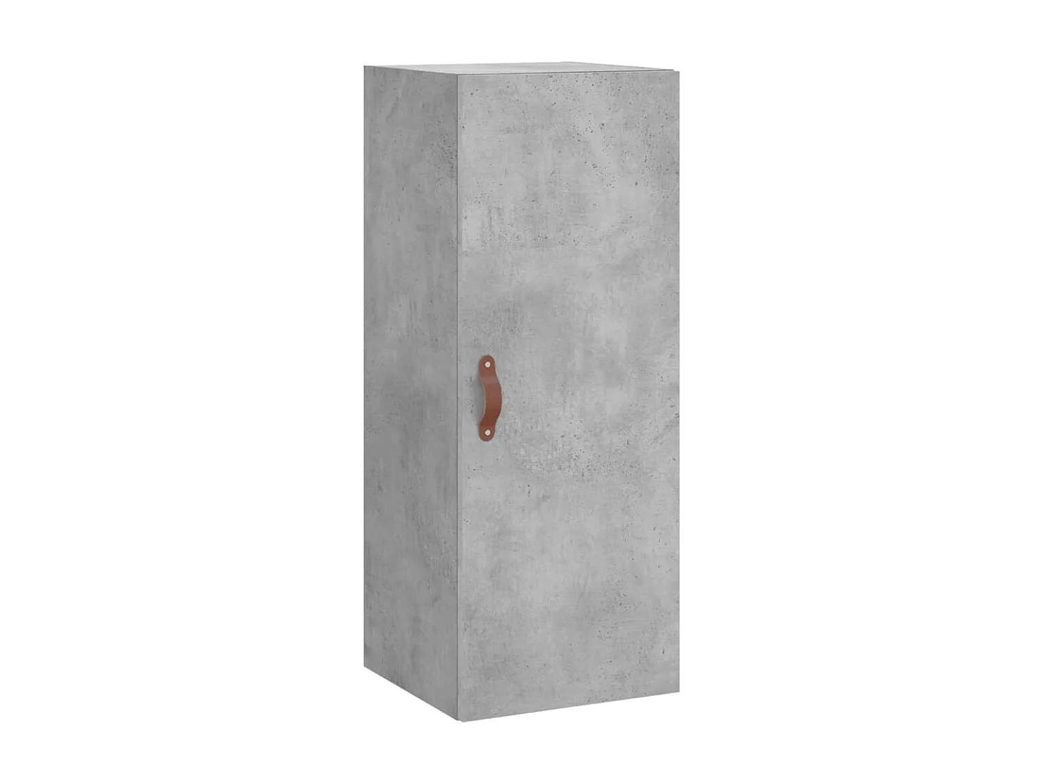 Buffet haut Gris béton 34,5x34x180 cm Bois d'ingénierie QWE22314