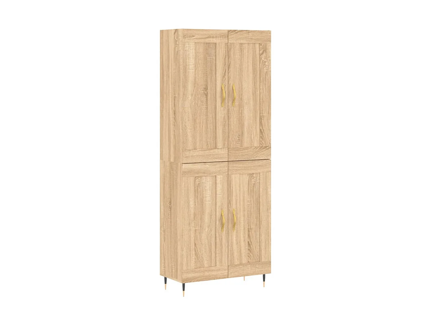 Highboard,Kommode Sonoma-Eiche 69,5x34x180 cm Holzwerkstoff -gkd345922