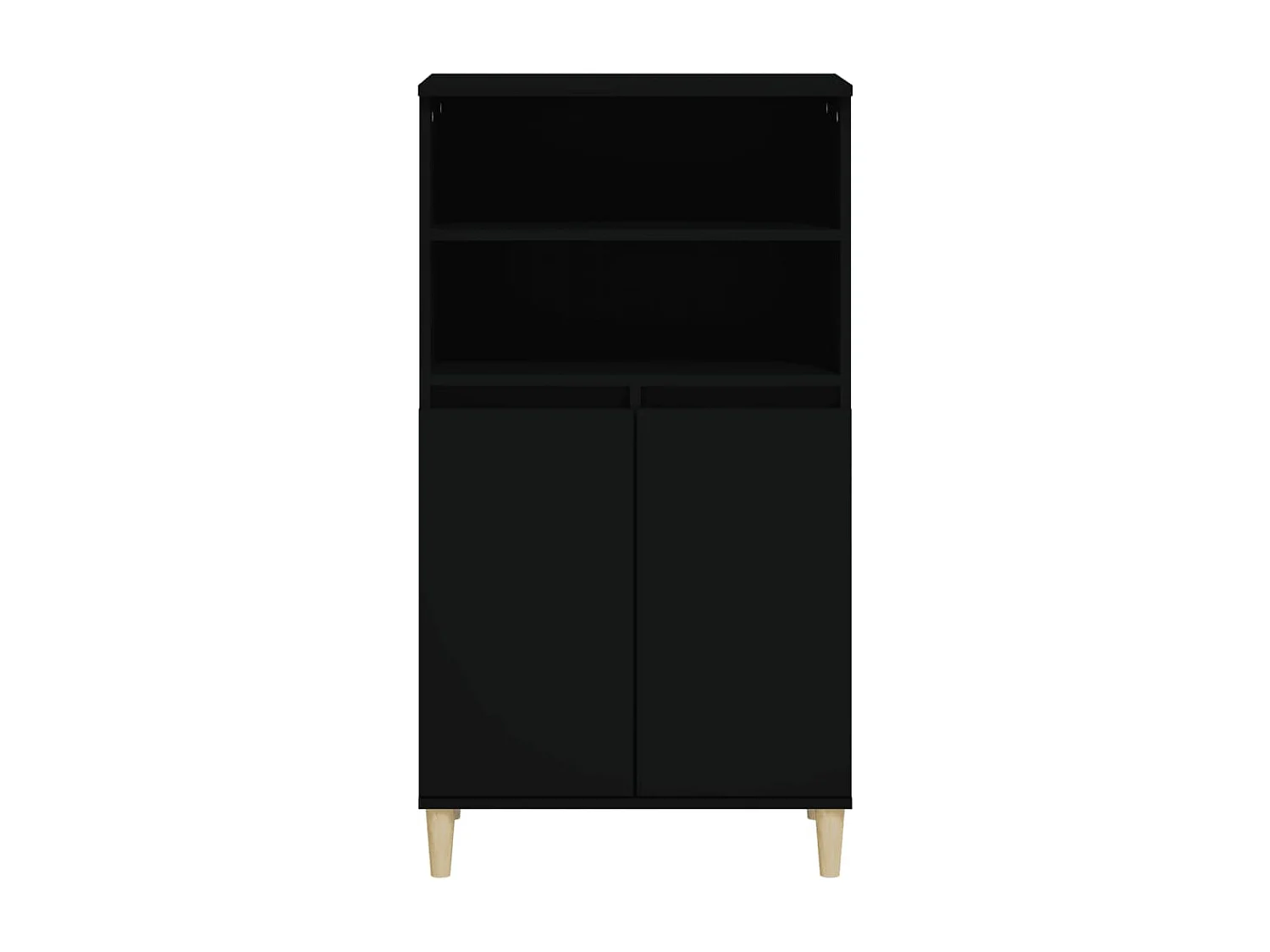 Aparador alto 60x36x110 cm derivados de madeira preto PT999273