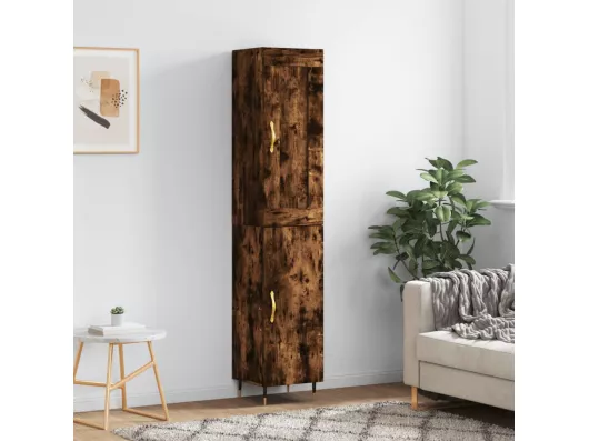 Kauf Unique Highboard,Kommode Räuchereiche 34,5x34x180 cm Holzwerkstoff -gkd745368