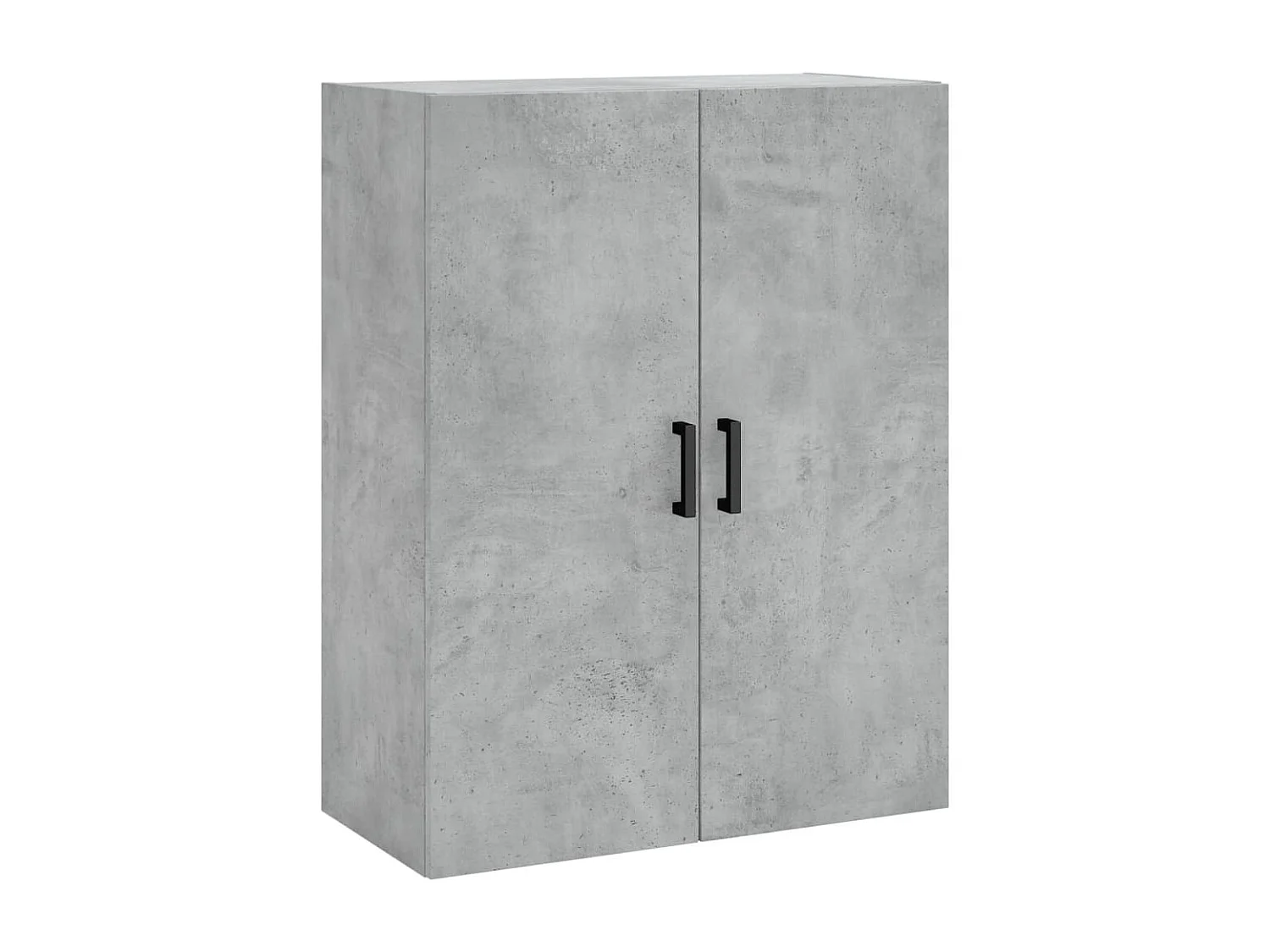Buffet haut Gris béton 69,5x34x180 cm Bois d'ingénierie QWE84618