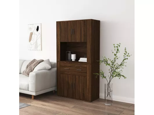 Kauf Unique Highboard,Kommode Braun Eichen-Optik Holzwerkstoff -gkd549651