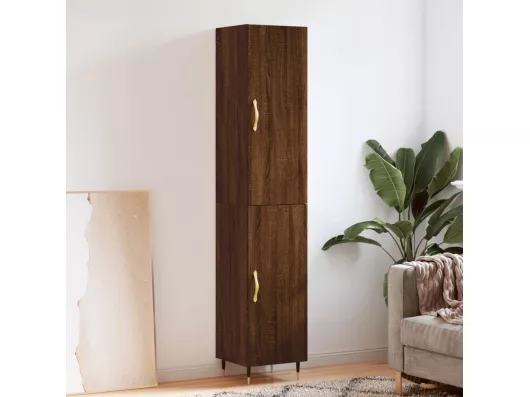 Kauf Unique Highboard,Kommode Braun Eichen-Optik 34,5x34x180 cm Holzwerkstoff -gkd630215