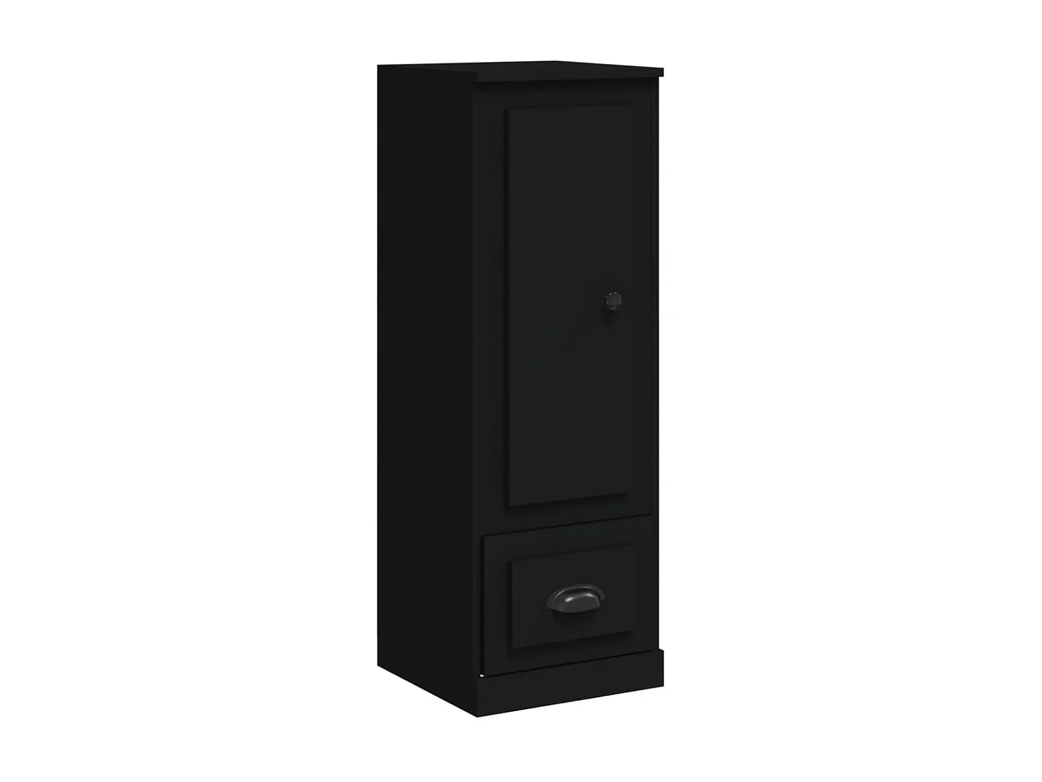 Buffet haut noir 36x35,5x103,5 cm bois d'ingénierie EGER28591