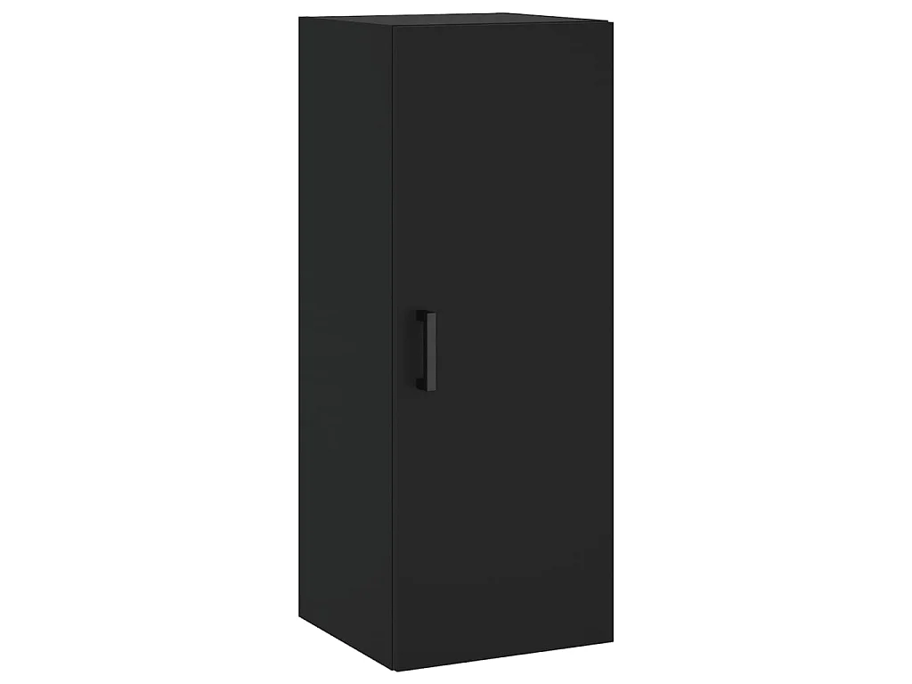 Highboard,Kommode Schwarz 34,5x34x180 cm Holzwerkstoff -gkd44503