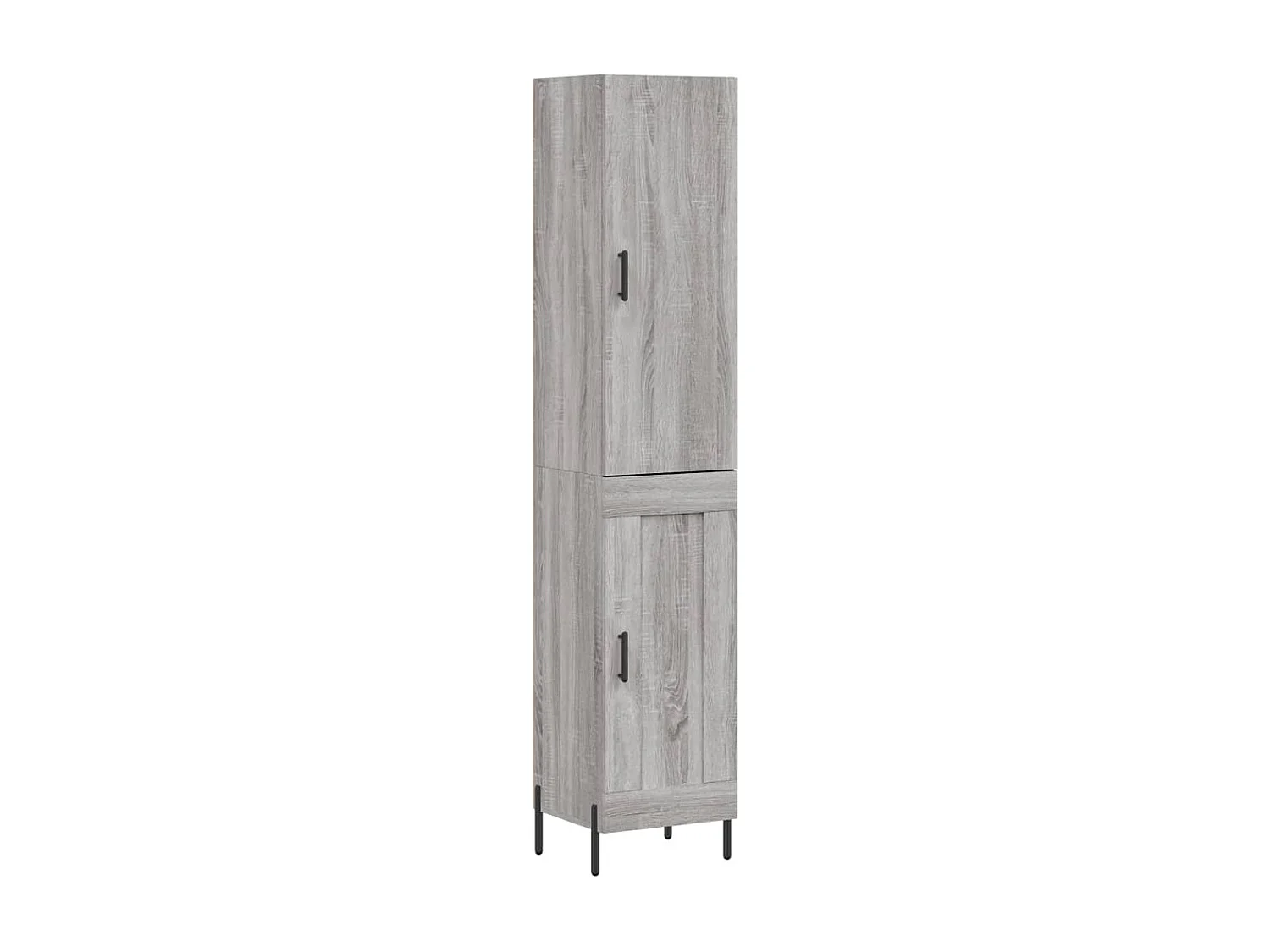 Buffet haut Sonoma gris 34,5x34x180 cm Bois d'ingénierie QWE55612