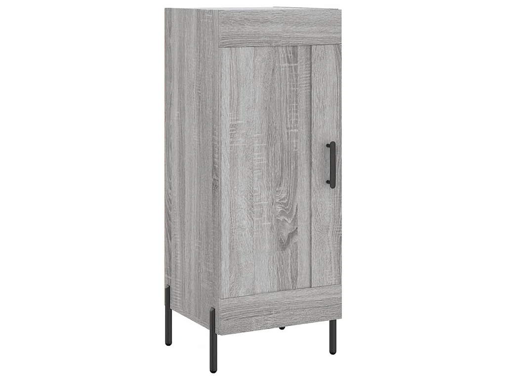 Buffet haut Sonoma gris 34,5x34x180 cm Bois d'ingénierie QWE55612