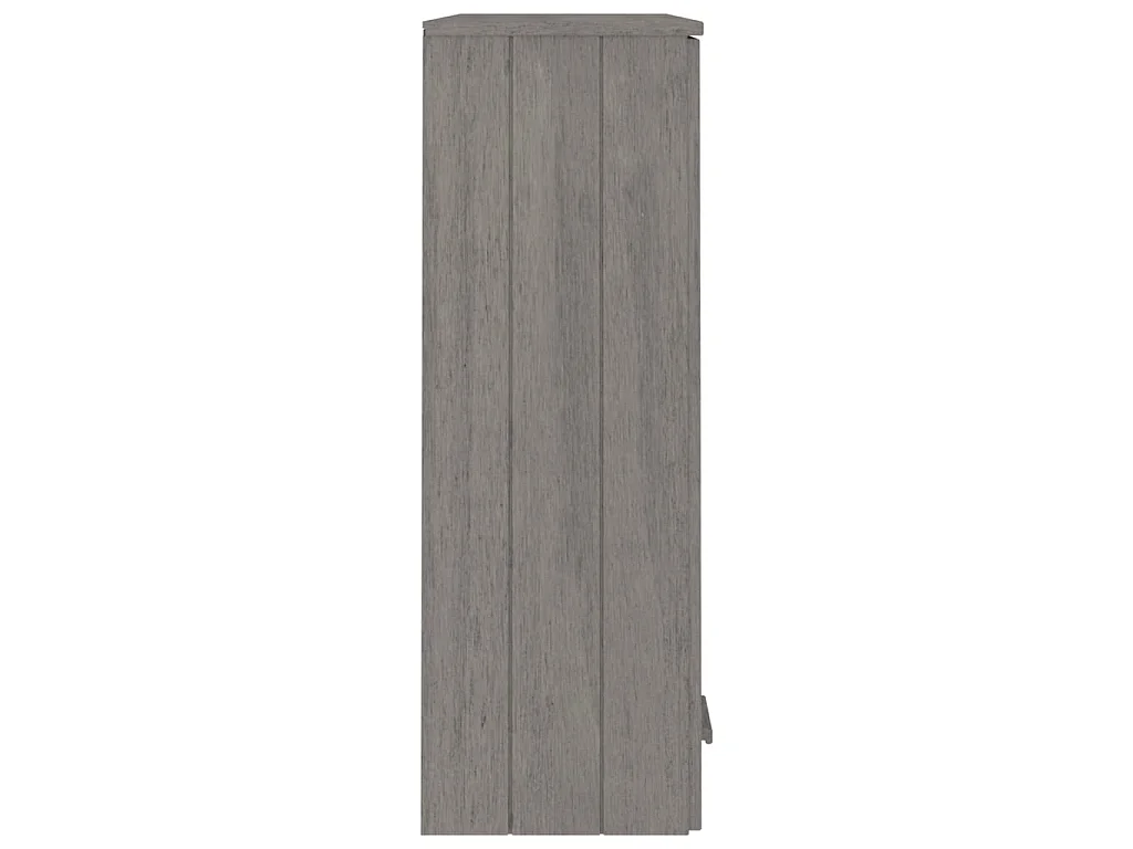 Opzetkast HAMAR 85x35x100 cm massief grenenhout lichtgrijs NL817044