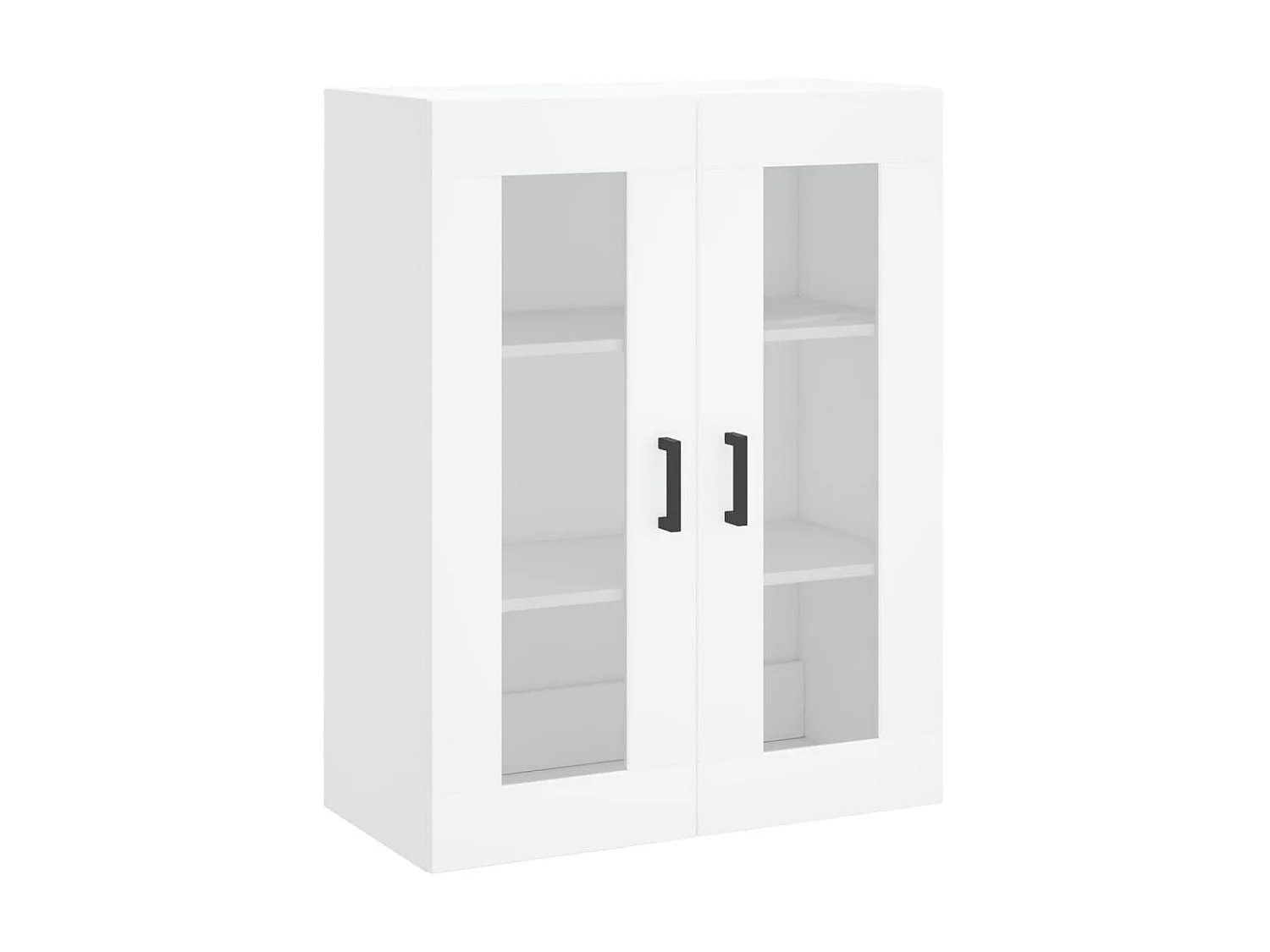 Buffet haut Blanc 69,5x34x180 cm Bois d'ingénierie QWE70755