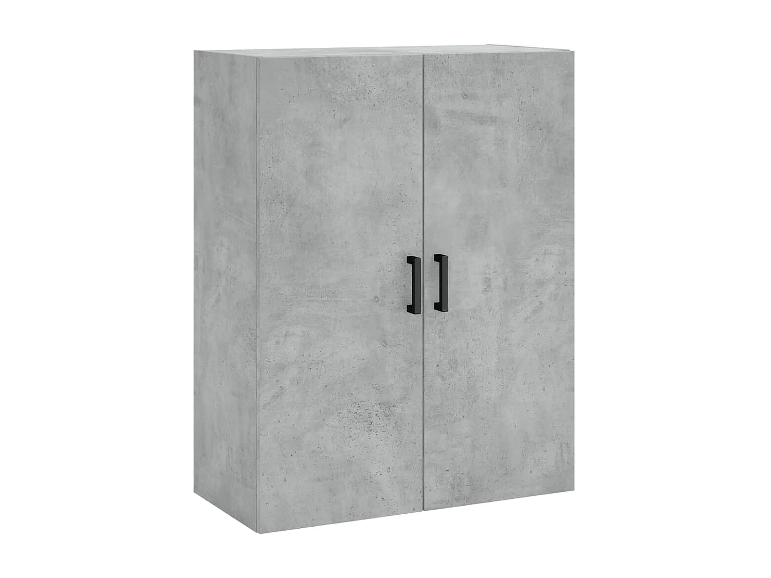 Buffet haut Gris béton 69,5x34x180 cm Bois d'ingénierie QWE46507