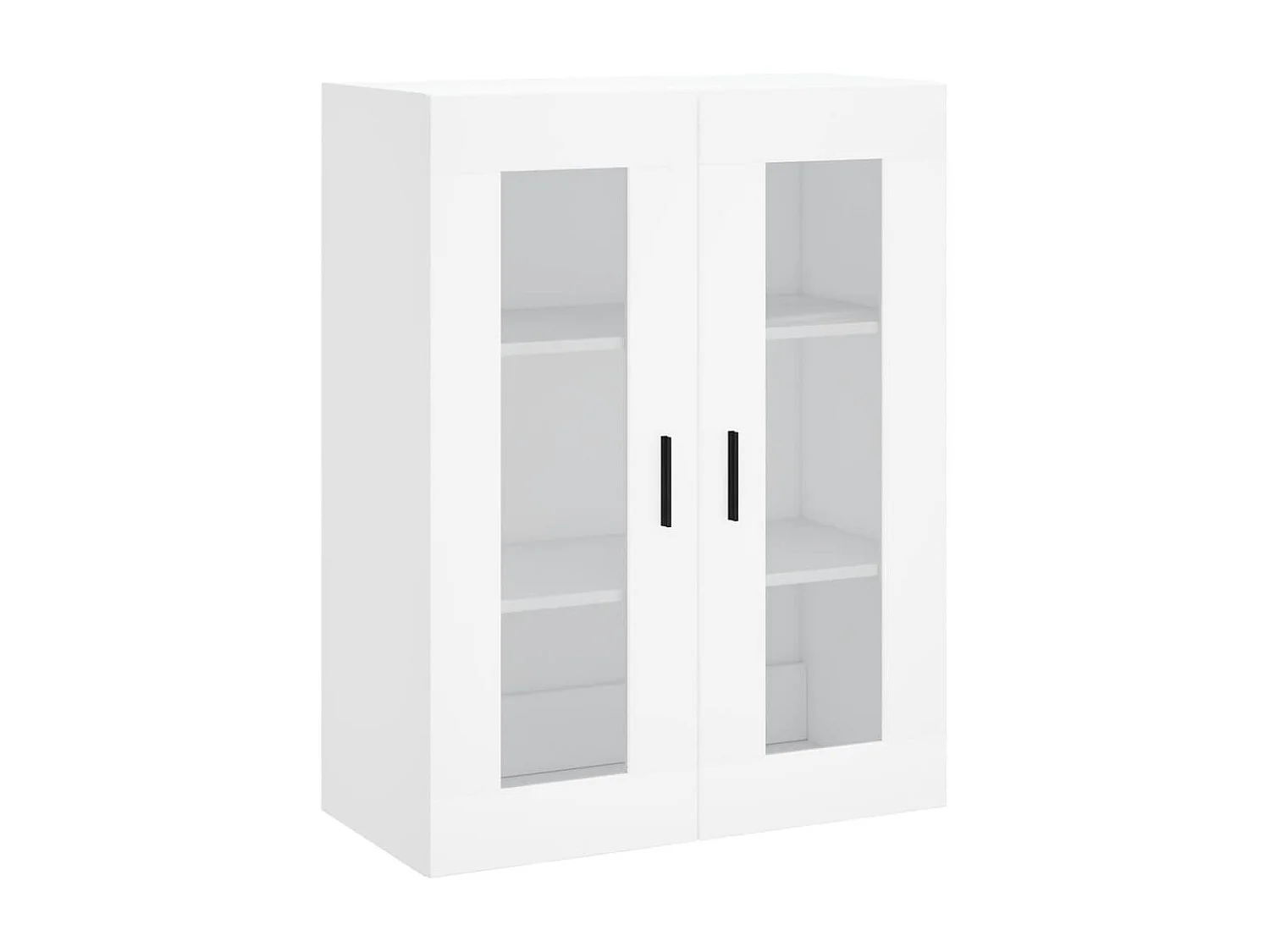 Buffet haut Blanc 69,5x34x180 cm Bois d'ingénierie QWE96534