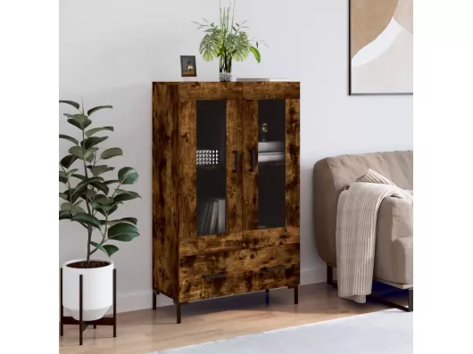 Kauf Unique Highboard,Kommode Räuchereiche 69,5x31x115 cm Holzwerkstoff -gkd872794