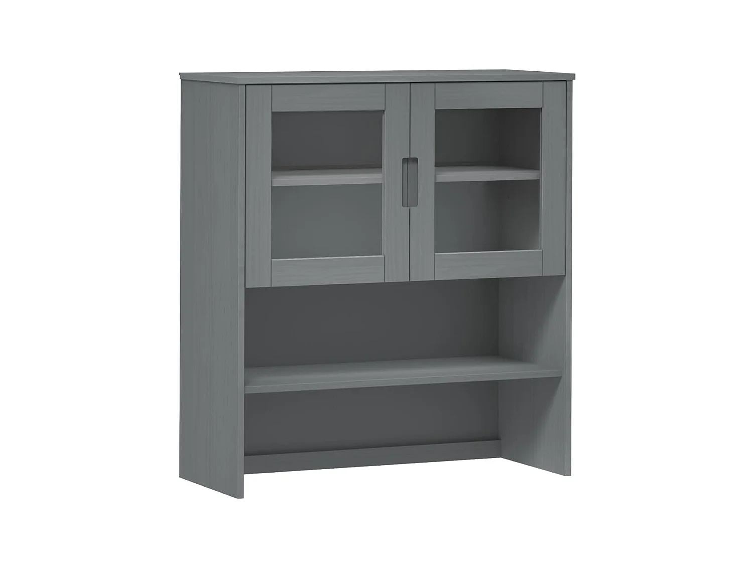 Dessus de buffet HAMAR Blanc 85x35x100 cm Bois de pin massif EGER77215 BonneVie Meuble