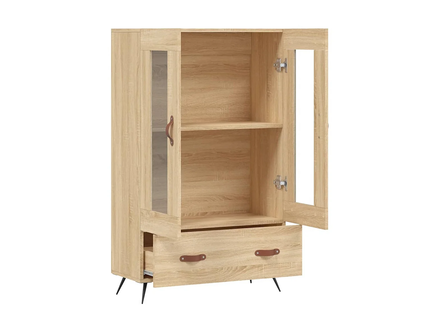 Highboard,Kommode Sonoma-Eiche 69,5x31x115 cm Holzwerkstoff -gkd478154