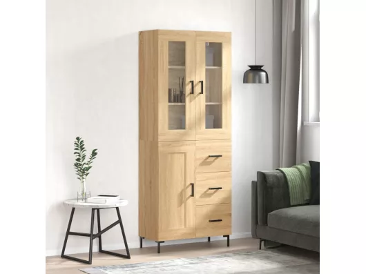 Kauf Unique Highboard,Kommode Sonoma-Eiche 69,5x34x180 cm Holzwerkstoff -gkd525548