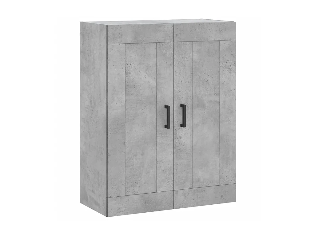 Highboard,Kommode Betongrau 69,5x34x180 cm Holzwerkstoff -gkd11479