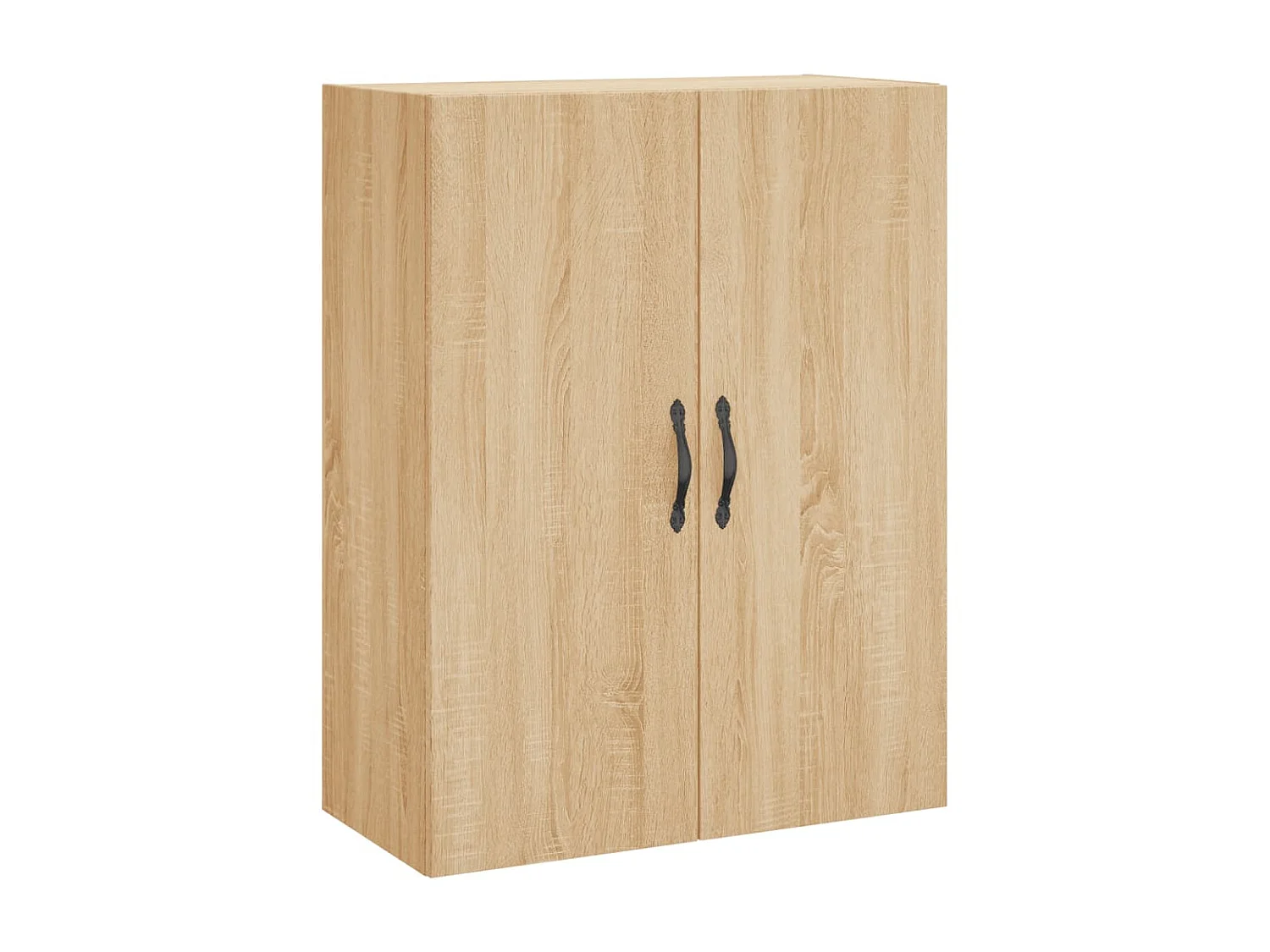 Aparador alto madera contrachapada color roble 69,5x34x180 cm ES82692