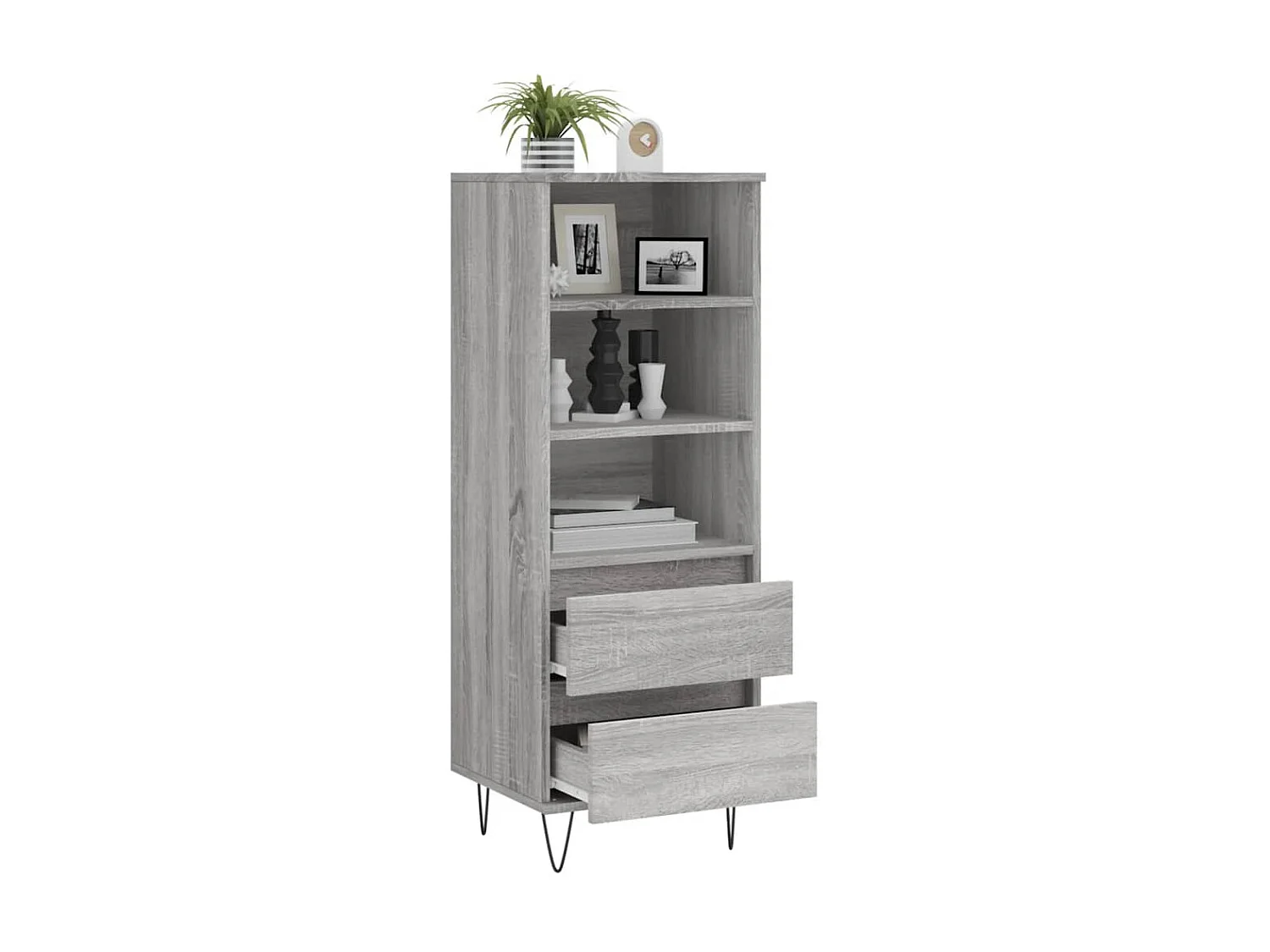 Buffet haut Sonoma gris 40x36x110 cm Bois d'ingénierie LSF1328