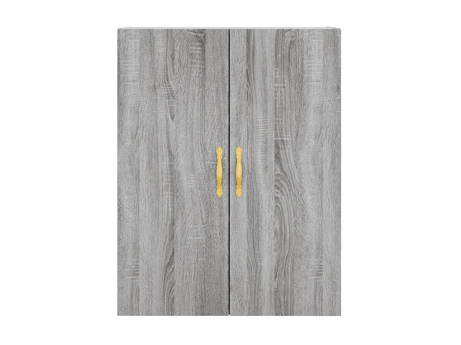 Aparador alto madera contrachapada gris sonoma 69,5x34x180 cm ES34872