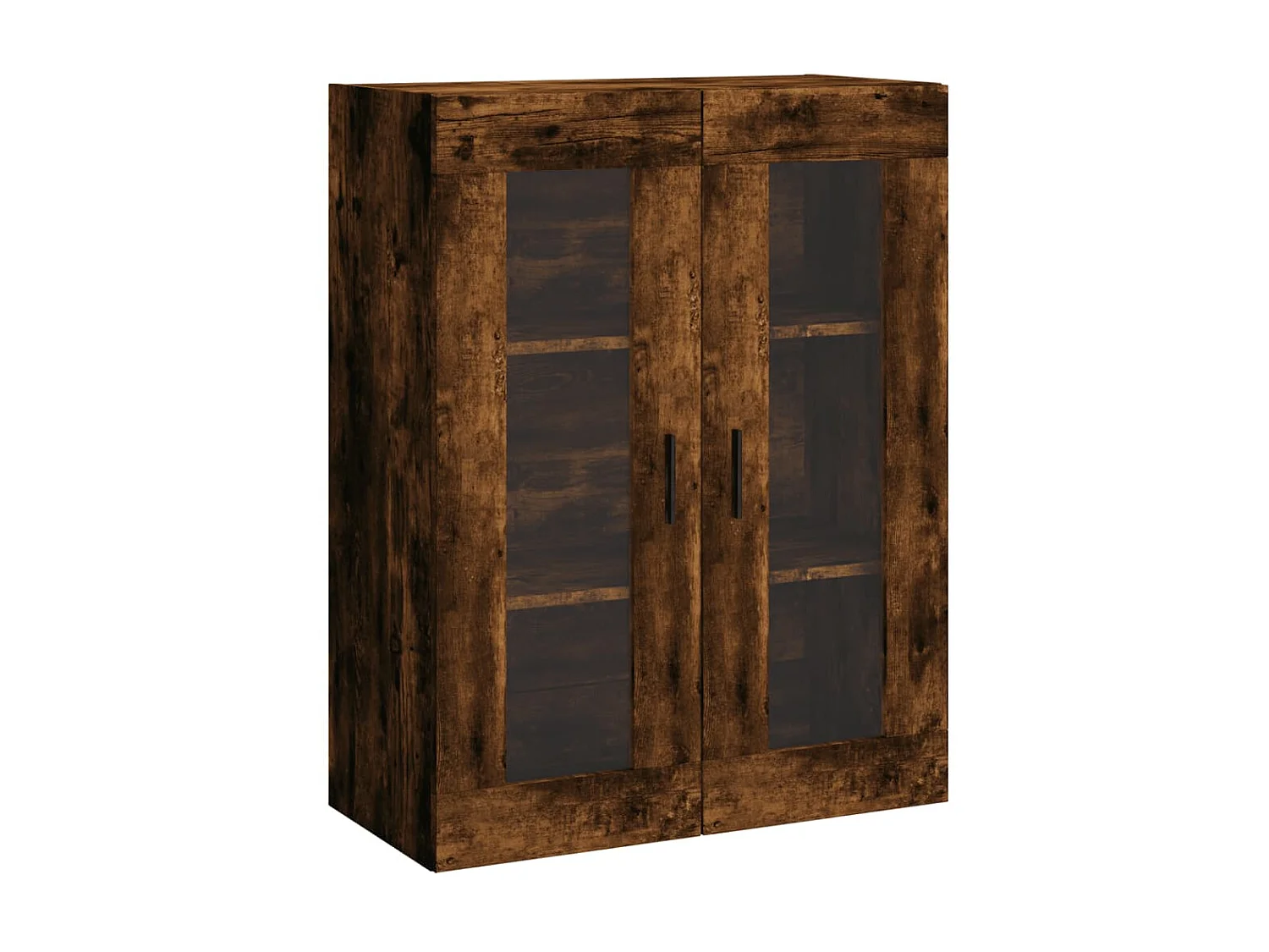Buffet haut Chêne fumé 69,5x34x180 cm Bois d'ingénierie QWE34263