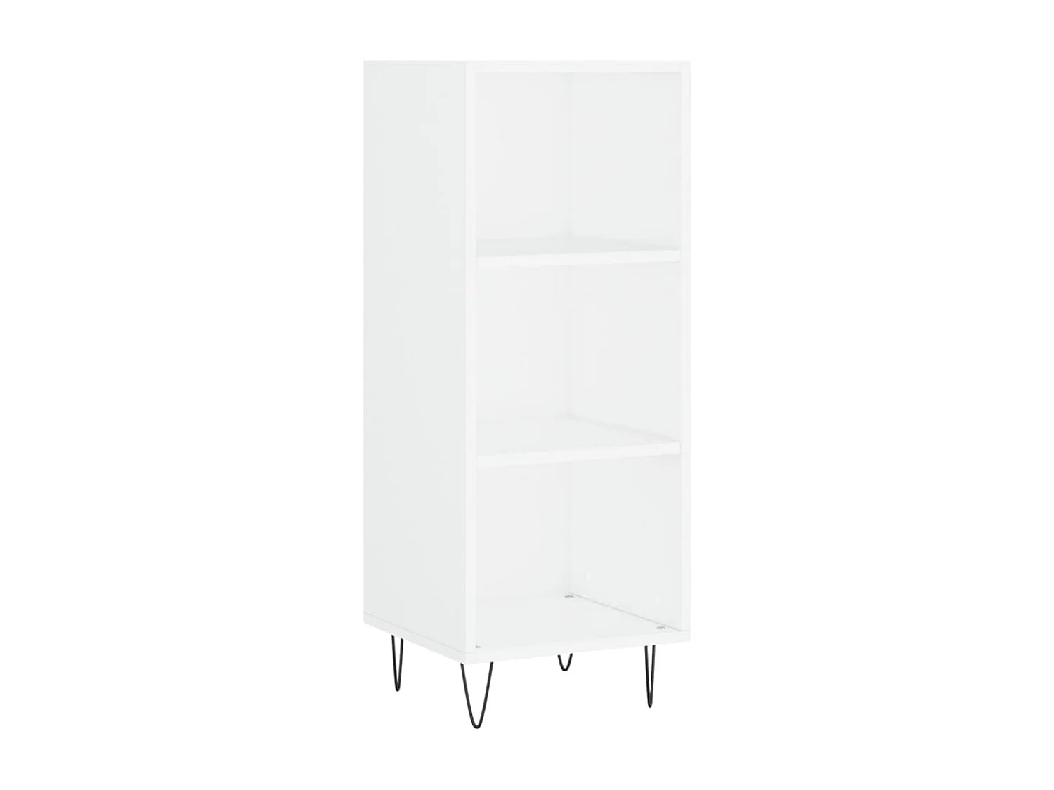 Buffet haut Blanc 34,5x34x180 cm Bois d'ingénierie QWE77767