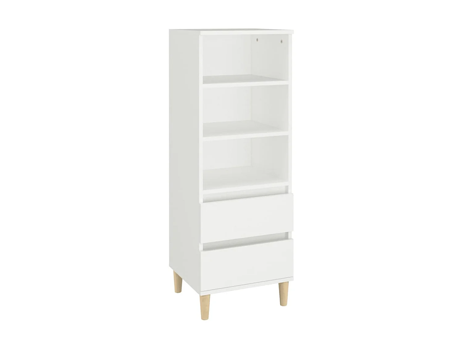 Highboard,Kommode Weiß 40x36x110 cm Holzwerkstoff -gkd188494