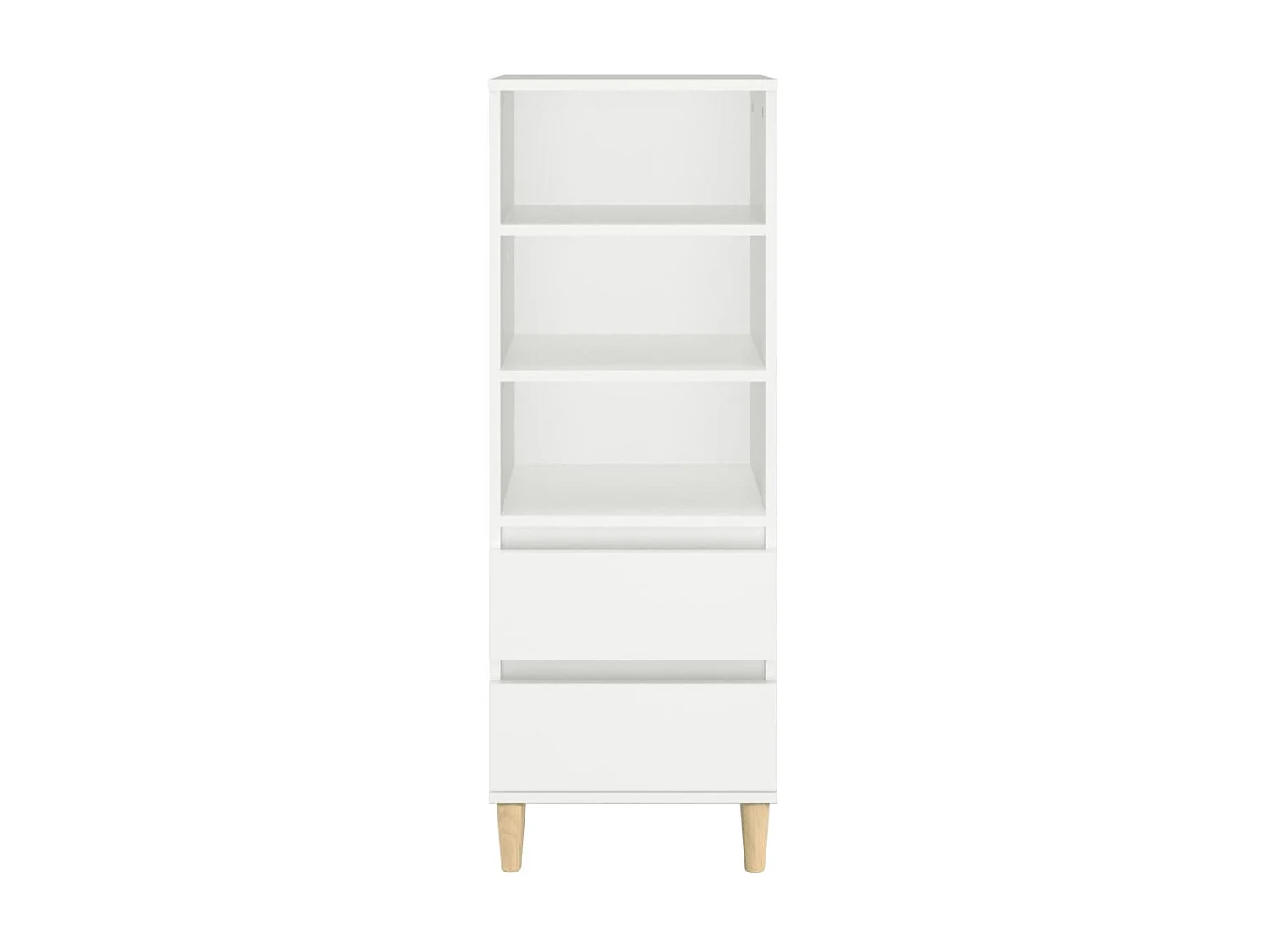 Highboard,Kommode Weiß 40x36x110 cm Holzwerkstoff -gkd188494