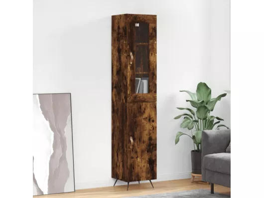 Kauf Unique Highboard,Kommode Räuchereiche 34,5x34x180 cm Holzwerkstoff -gkd470021