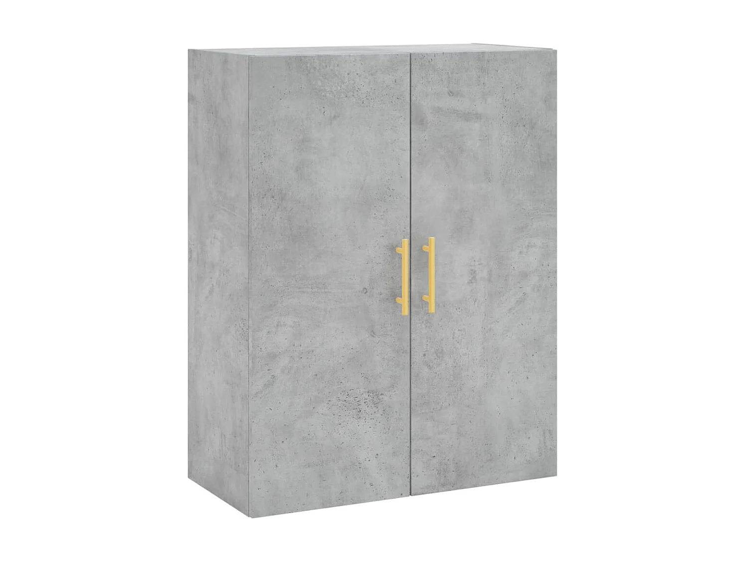 Buffet haut Gris béton 69,5x34x180 cm Bois d'ingénierie QWE55411