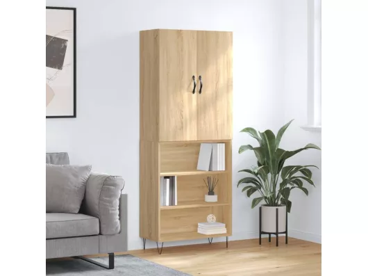 Kauf Unique Highboard,Kommode Sonoma-Eiche 69,5x34x180 cm Holzwerkstoff -gkd504138