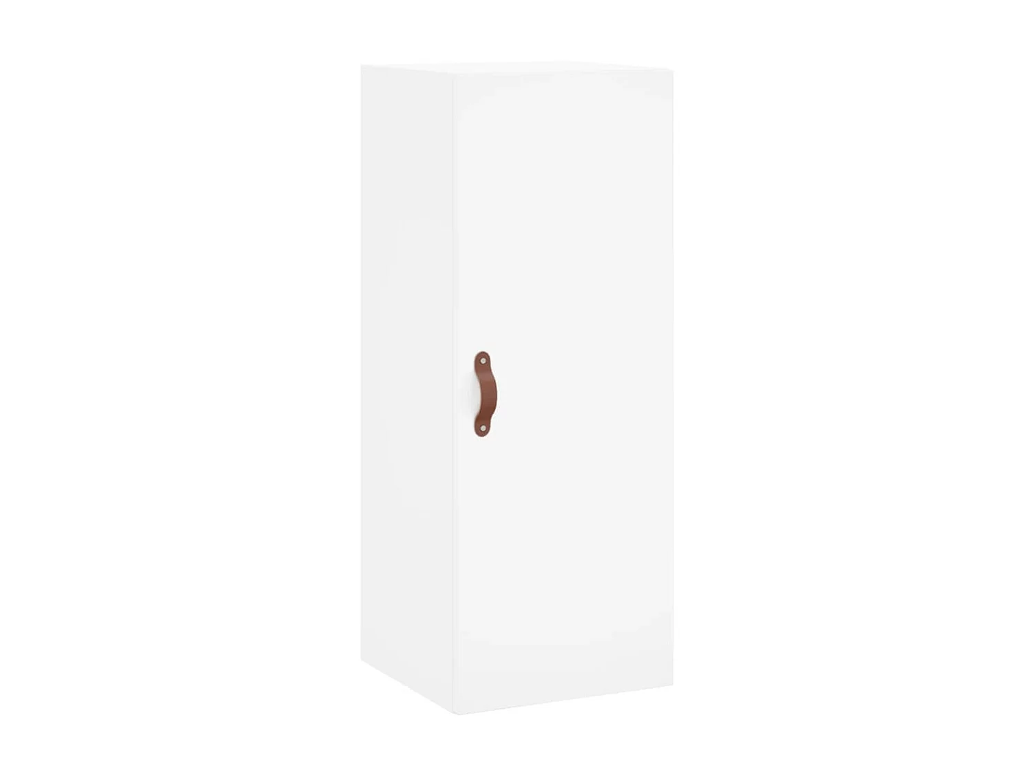 Buffet haut Blanc 34,5x34x180 cm Bois d'ingénierie QWE51726