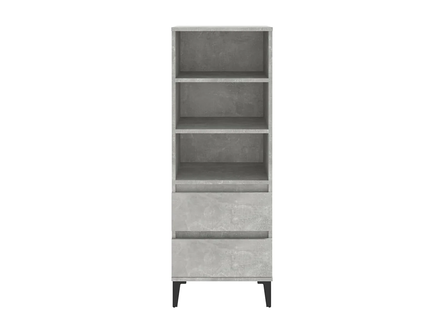Buffet haut Gris béton 40x36x110 cm Bois d'ingénierie EGER23665