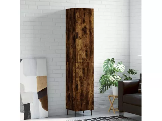 Kauf Unique Highboard,Kommode Räuchereiche 34,5x34x180 cm Holzwerkstoff -gkd356811