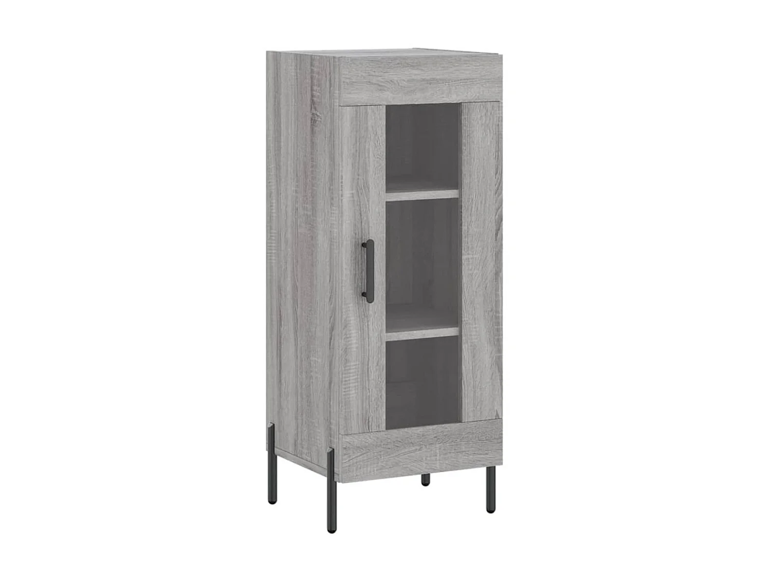 Highboard,Kommode Grau Sonoma 34,5x34x180 cm Holzwerkstoff -gkd887090