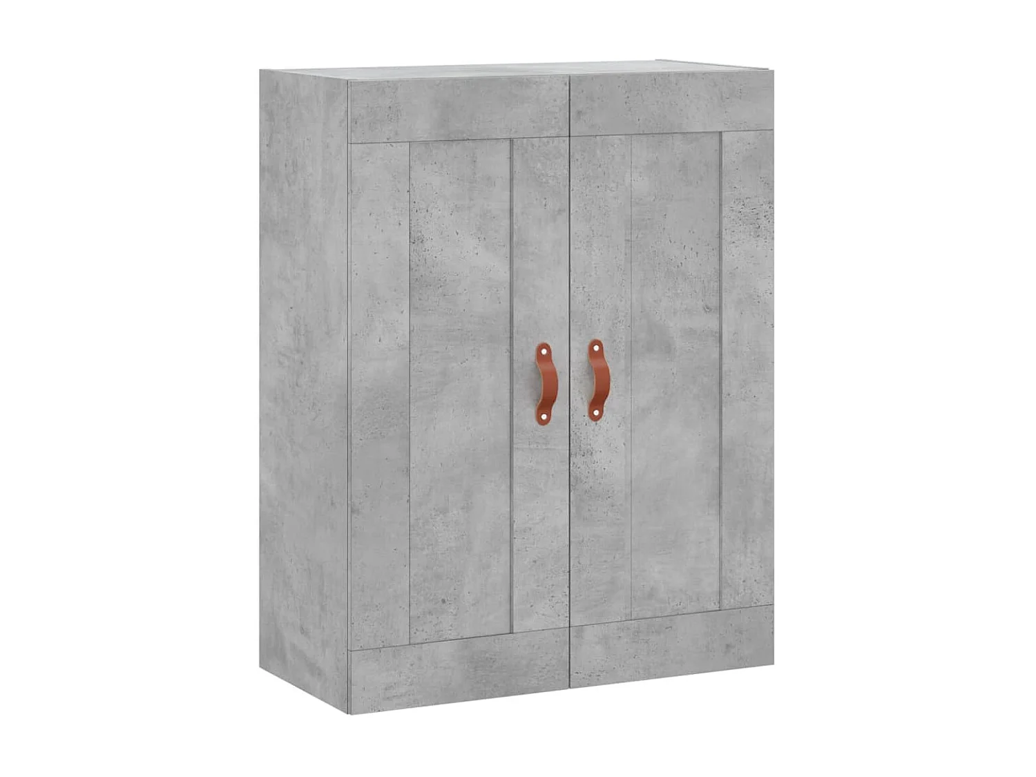 Buffet haut Gris béton 69,5x34x180 cm Bois d'ingénierie QWE33953