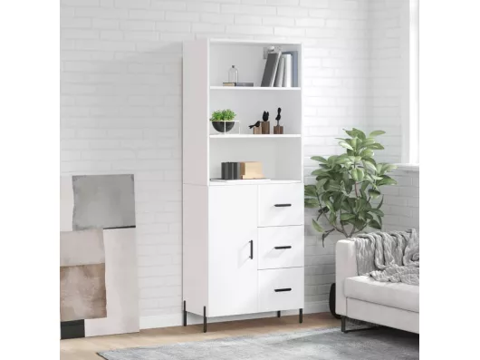 Kauf Unique Highboard,Kommode Weiß 69,5x34x180 cm Holzwerkstoff -gkd415733