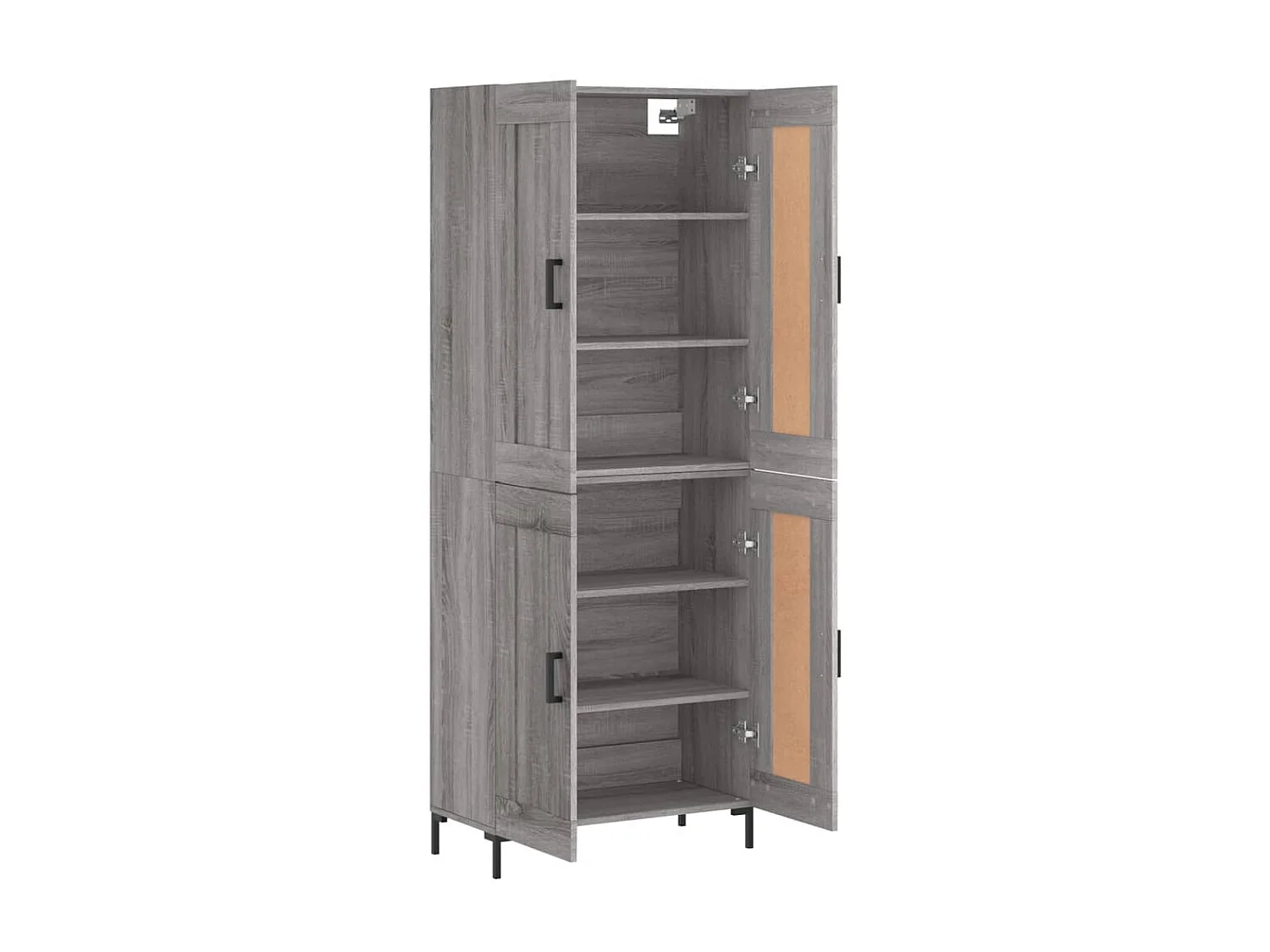 Highboard,Kommode Grau Sonoma 69,5x34x180 cm Holzwerkstoff -gkd504949