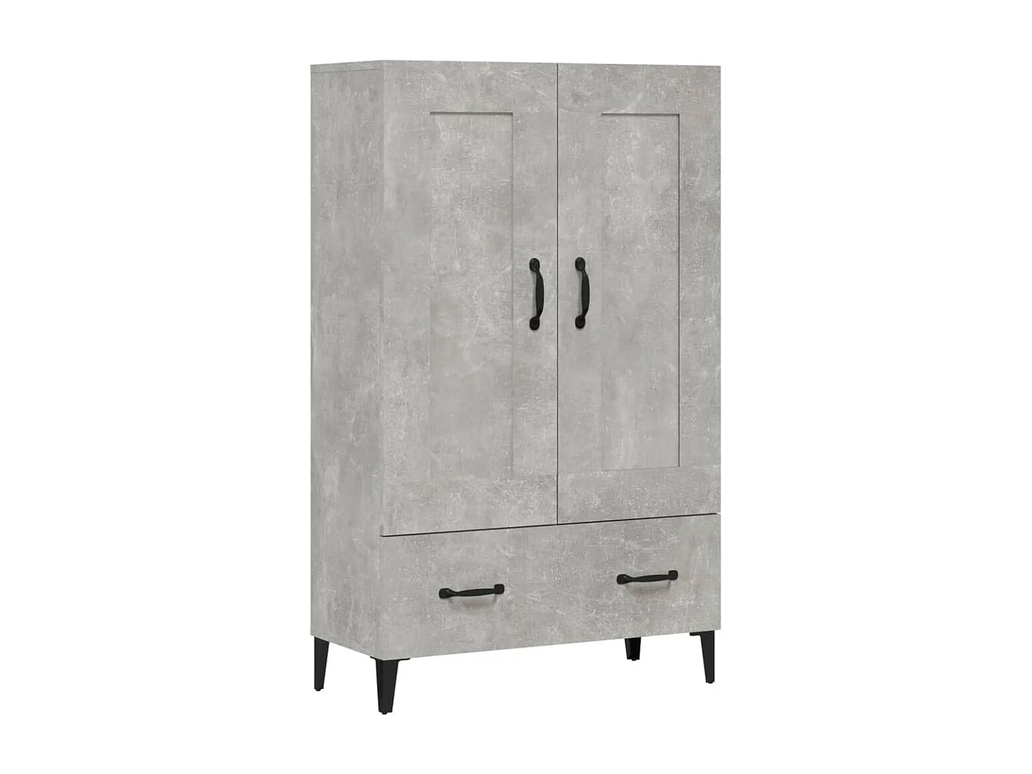 Buffet haut Gris béton 70x31x115 cm Bois d'ingénierie EGER28906