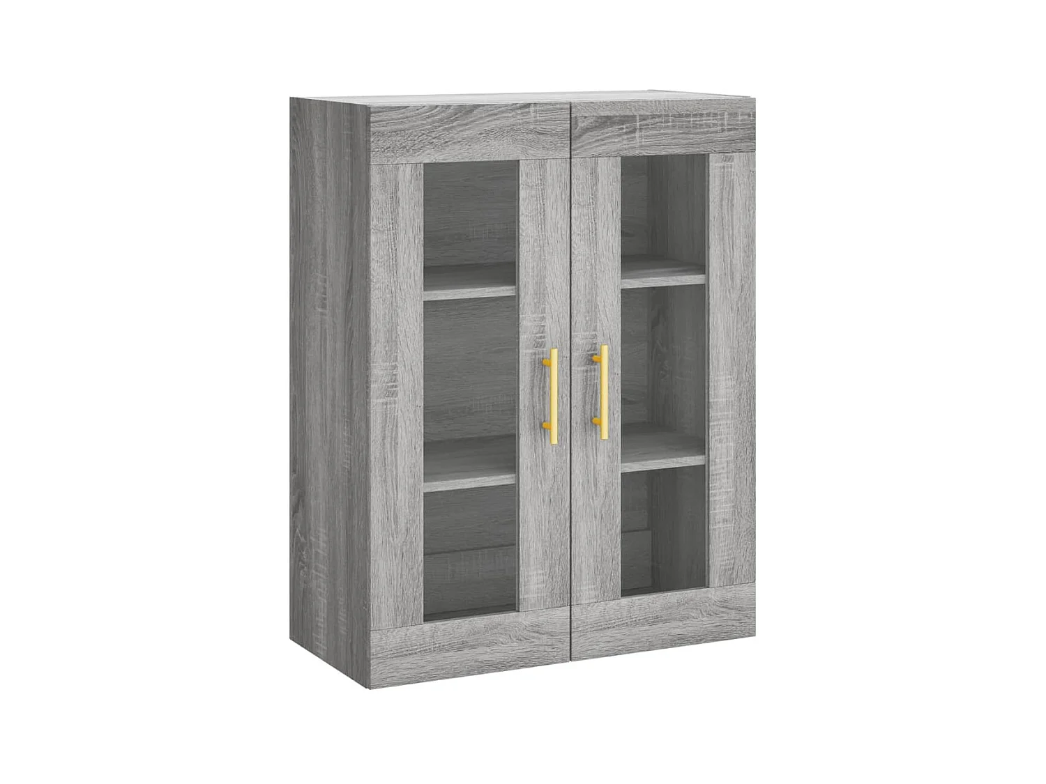 Highboard,Kommode Grau Sonoma 69,5x34x180 cm Holzwerkstoff -gkd437433