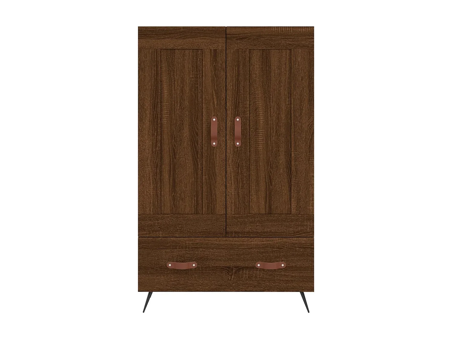 Aparador alto madera de ingeniería roble marrón 69,5x31x115 cm ES75926