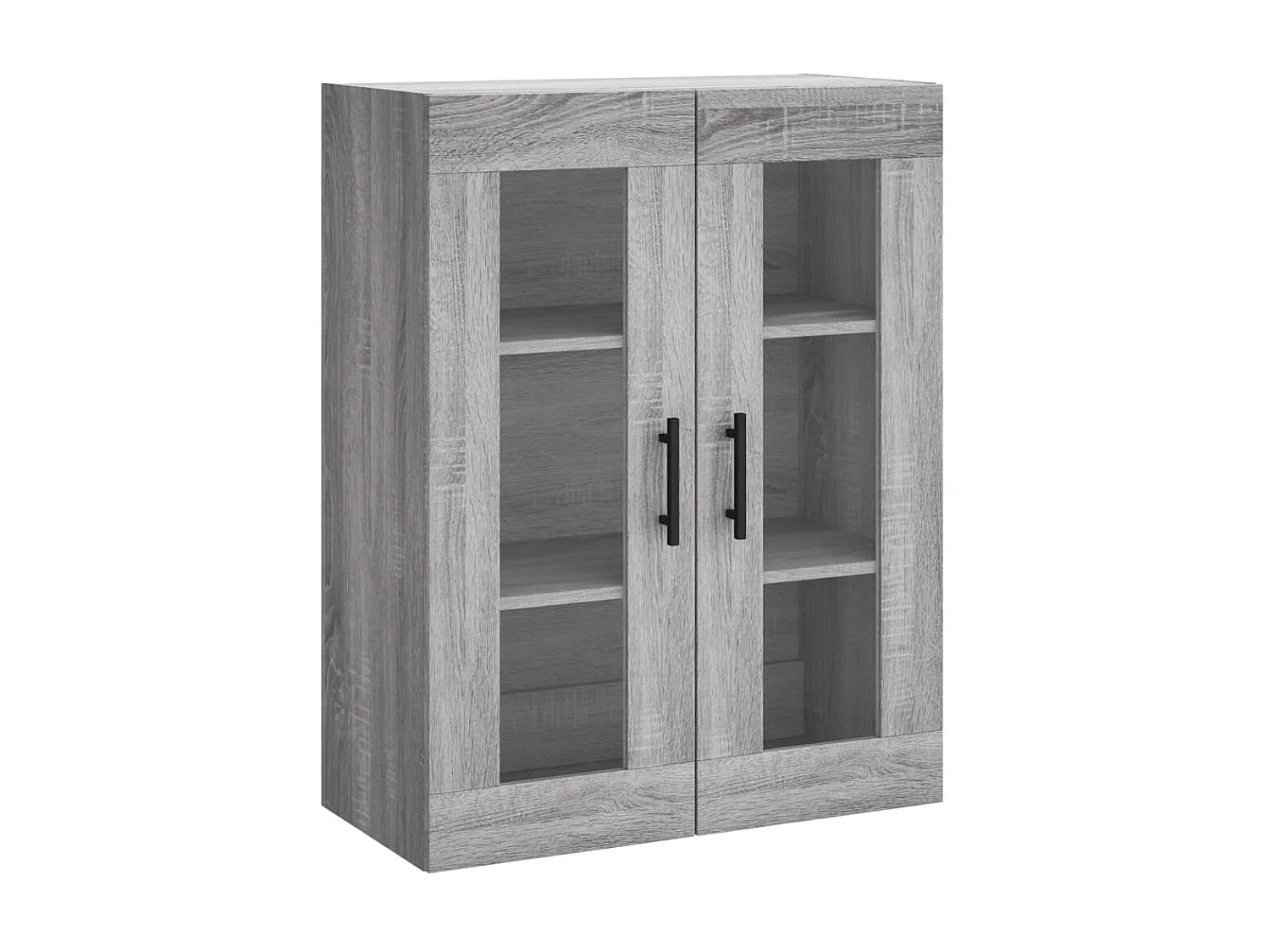 Buffet haut Sonoma gris 69,5x34x180 cm Bois d'ingénierie QWE12688
