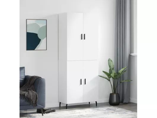 Kauf Unique Highboard,Kommode Hochglanz-Weiß 69,5x34x180 cm Holzwerkstoff -gkd761494