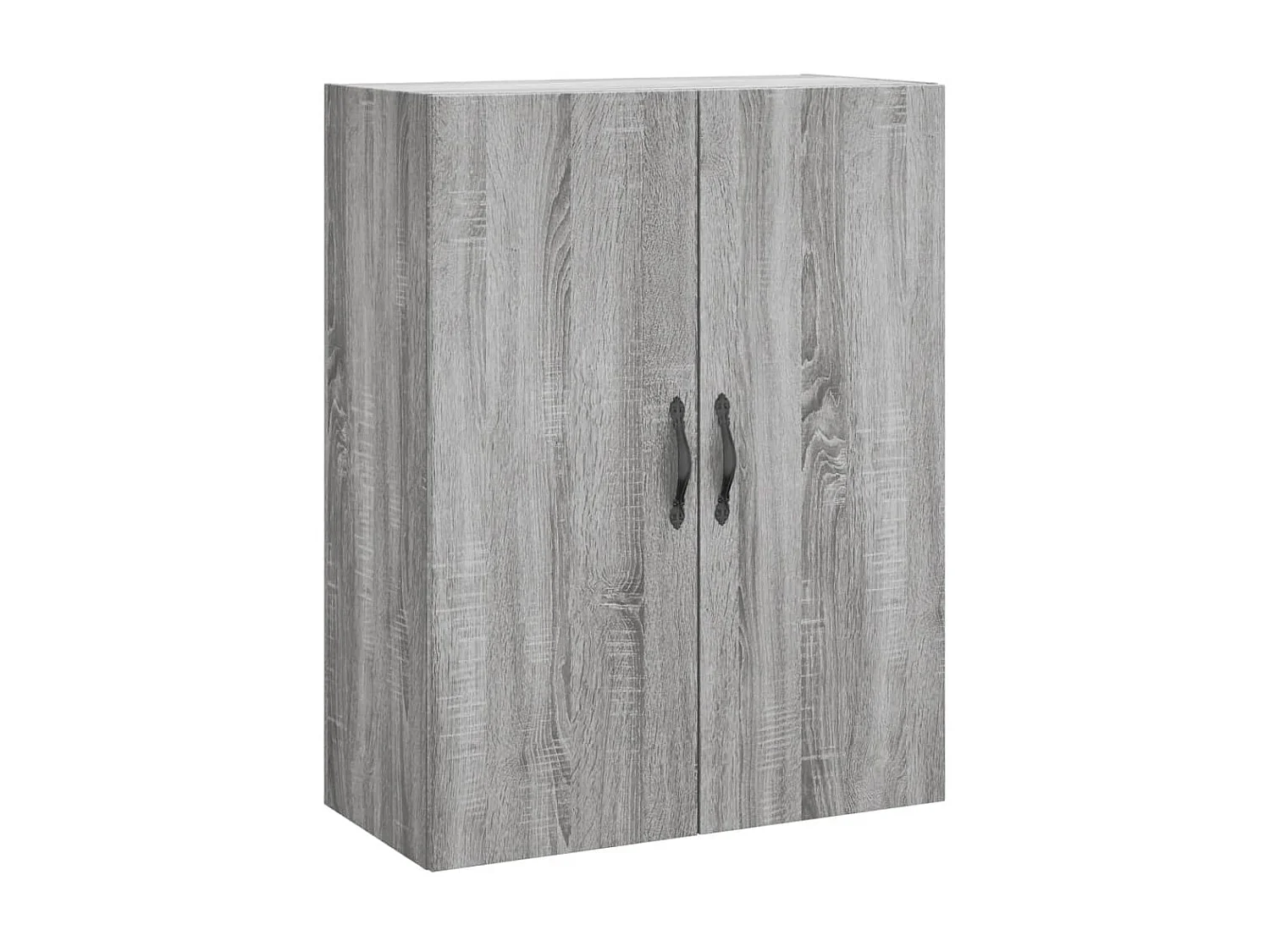 Aparador alto madera contrachapada gris sonoma 69,5x34x180 cm ES65264