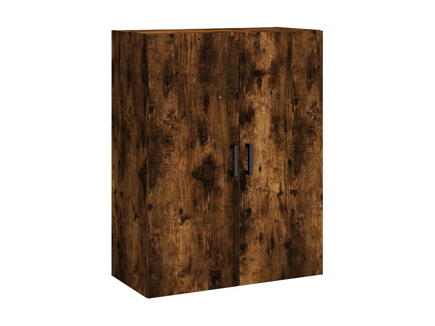 Aparador alto madera contrachapada roble ahumado 69,5x34x180 cm ES93649