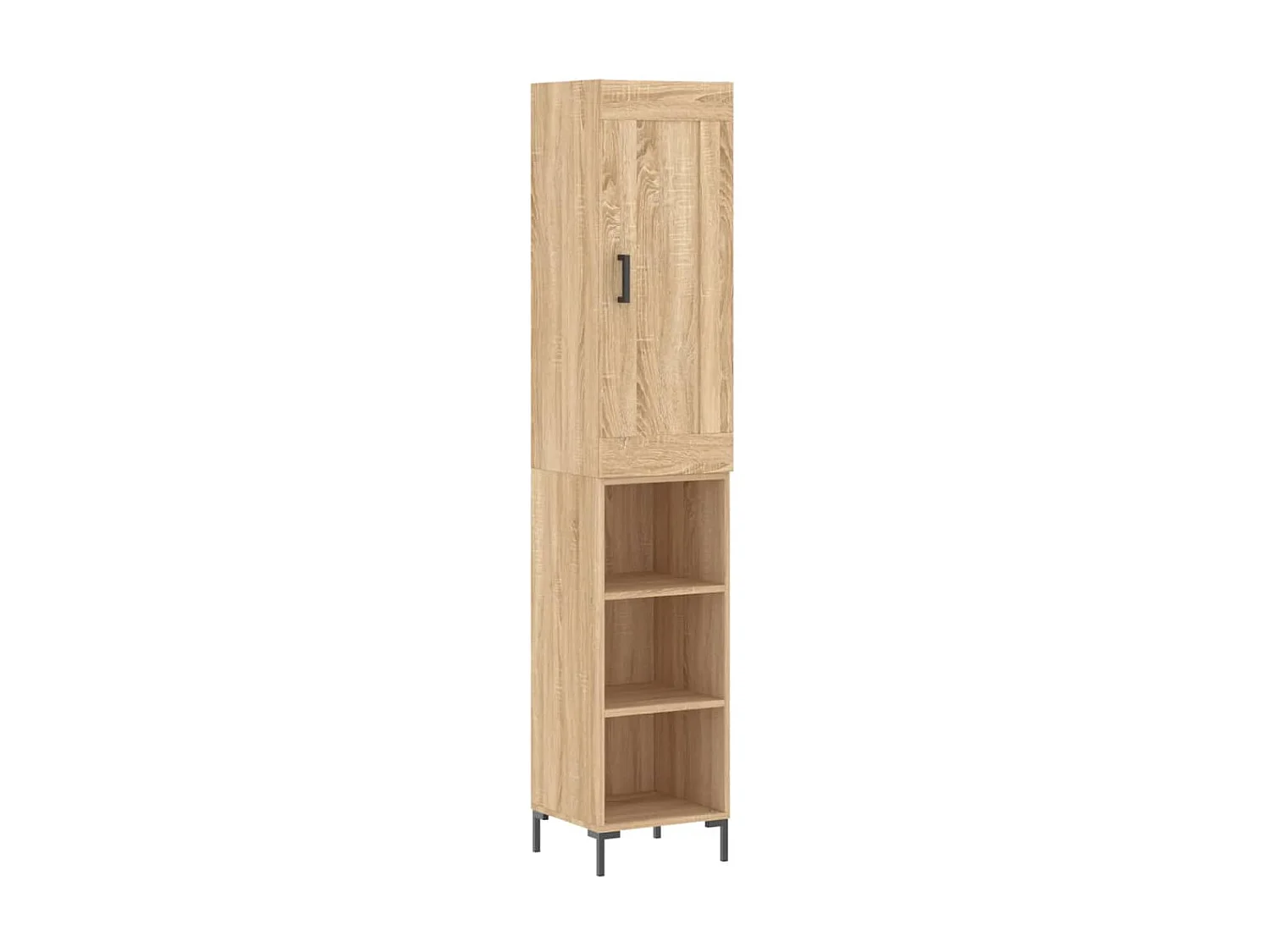 Buffet haut Chêne sonoma 34,5x34x180 cm Bois d'ingénierie QWE59994