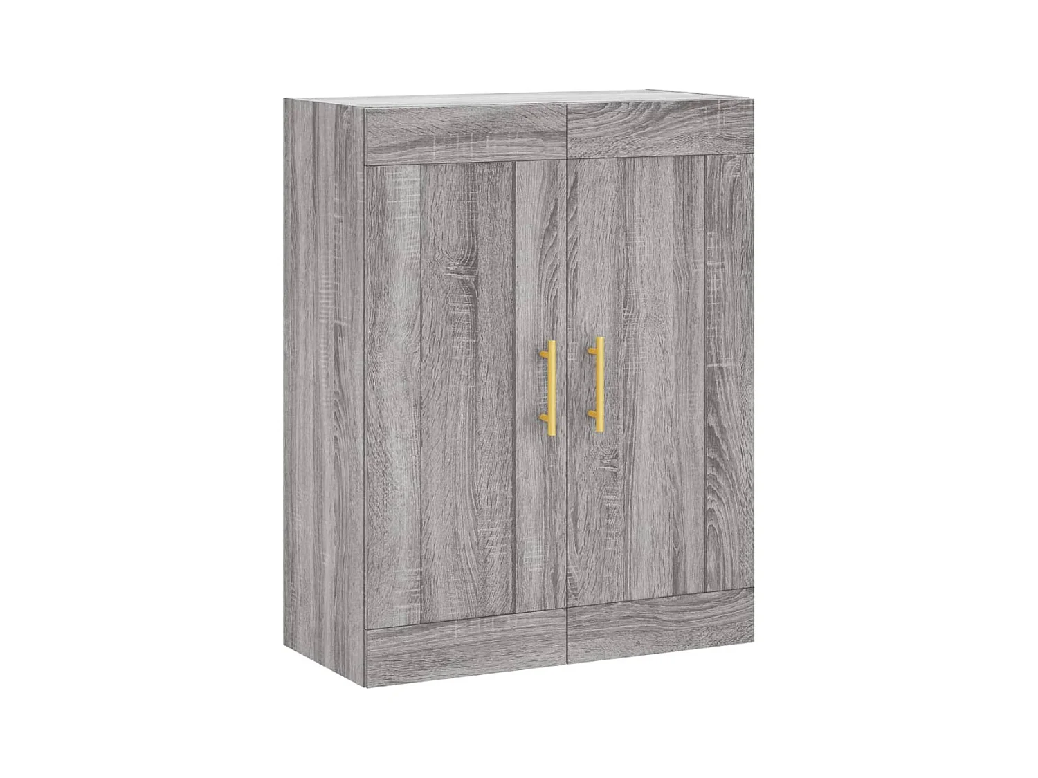 Buffet haut Sonoma gris 69,5x34x180 cm Bois d'ingénierie QWE28811