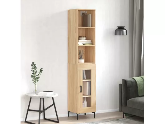 Kauf Unique Highboard,Kommode Sonoma-Eiche 34,5x34x180 cm Holzwerkstoff -gkd732762